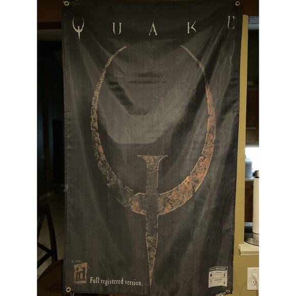 QUAKE 5ft Flag PC 1996 id Software Banner Poster